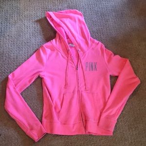 VS Pink Zip Hoodie